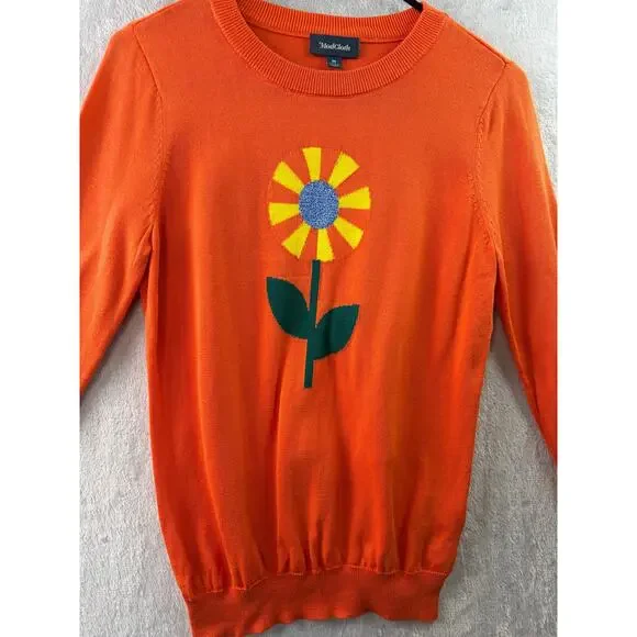 ModCloth Sunflower Sweater – Orange – Size M - Picture 5 of 5
